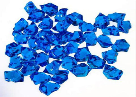 Acrylic Ice Crystal Rocks Vase Filler 2.5cm Royal Blue