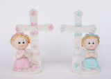 6 Inch Praying Angel Figurine Baptism & Communion Party Favors Decoration Girl (12 Pieces)