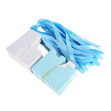 2.3" Cube Baby Feet Baby Shower Favor Box Boy Light Blue -12 Pieces