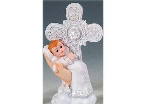 Baby On Hand With Cross Baptism & Communion Party Favors Decoration (12 Pieces)