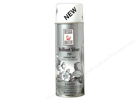 Design Master Brilliant Silver Spray (12 oz)