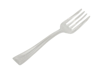 4" Clear Plastic Mini Tasted Fork (36 Pieces)