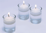 2" White Floating Candle  12 Pieces