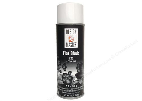 Design Master Flat Black Spray (12 oz)