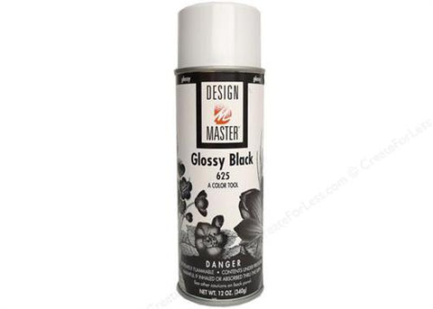 Design Master Glossy Black Spray (12 oz)