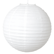  12" White Round Paper Lantern
