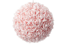  Foam Rose Pomander Flower Kissing Ball 10" Pink
