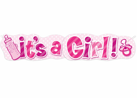 Giant Baby-Shower Banner - It's a Girl