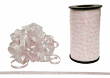  Its A Girl Printed Curly Ribbon 3/8" in X 250 YDS (1Roll)