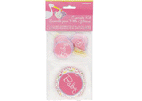 Pink Polka Dots Baby Shower Cup Cake Kit