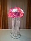 Rose & Hydrangea Silk Flower Wedding Bouquet Rose & Lilac Mix