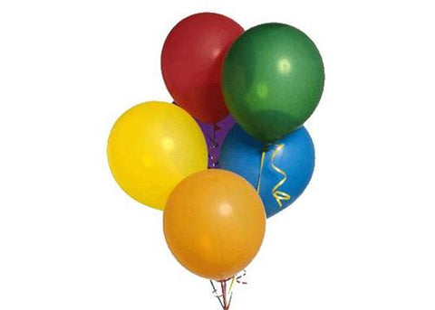 12" Assorted Colors Balloons (72 Pieces)
