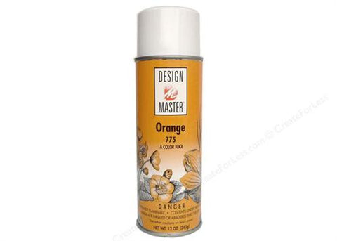 Design Master Colortool Floral Spray Paint 12 Ounces- 775 Orange