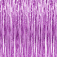  Pink Metallic Foil Party Tassel Curtain Fringe Wall Decoration Hanging 3'x 8'