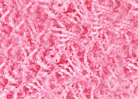 Crinkle Cut Paper Shred Pink ( 8 oz.Bag ) 