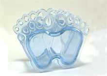  Plastic Baby Feet Favor Box Clear Blue(12 Pieces)