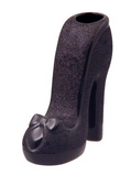 6.75″ Ceramic High Heel Shoe Vase Black