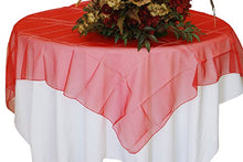  Red Organza Table Overlay 80 X 80 Square(1 Piece)