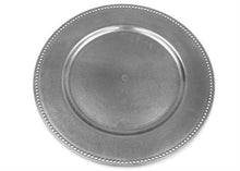  13" Silver Beaded Charger Plate (12 Pieces)