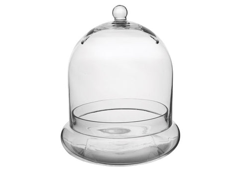 4-3/4" x 6" Mini Terrarium Cloche Glass Cover Dome (6 sets)