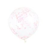 12 Inch Confetti Balloons Pink ( 6 Balloons)