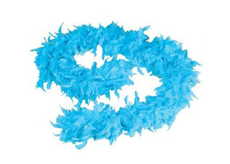 6' Feather Boa Turquoise