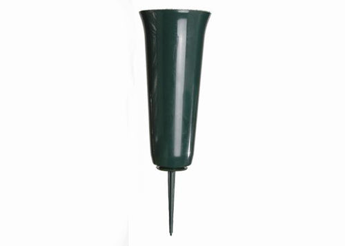 Green Plastic Cemetery Vase (36 pcs)