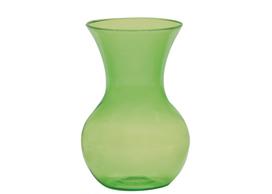 8 1/2" Transparent Plastic Pedestal Vase Green (1 Piece)