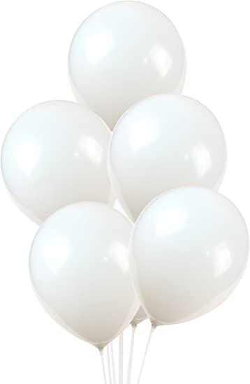12" White Balloon (72 Pieces)