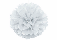  16'' Puff Tissue Paper Balls - White 1 Piece