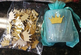 Golden Glitter Wood Crown (100 Pieces)