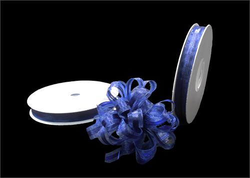 3/8" Navy Blue Pull Bow Ribbon (25 yard) 