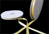 3/8" Double Face Satin Ribbon with Gold Edge Canary Yellow 50 Yards  